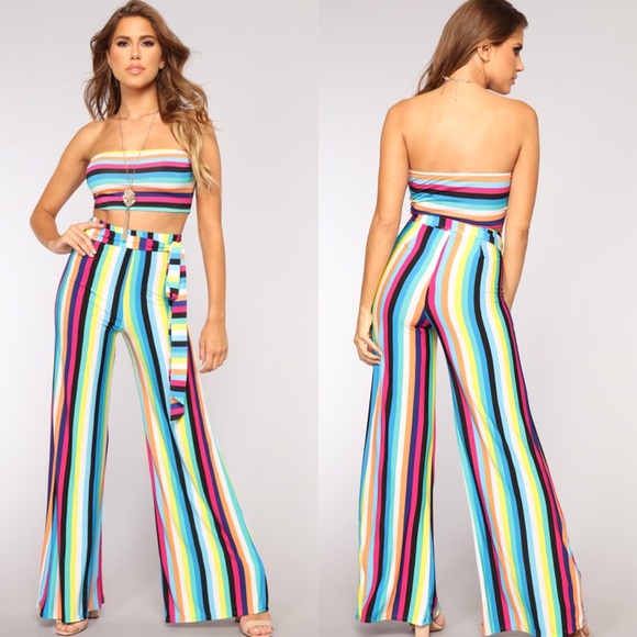 fashion nova rainbow jumpsuit